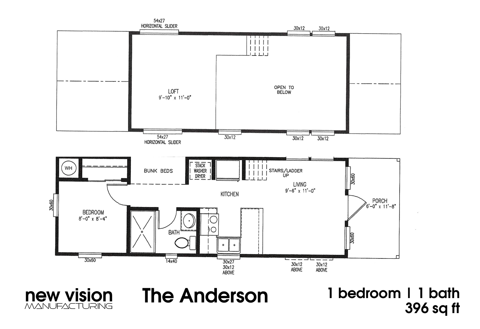 The Anderson Home - Floorplan by New Vision Manufacturing