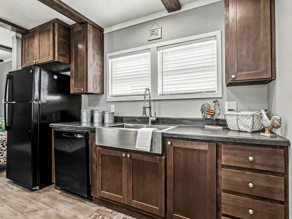 The Declaration by New Vision Manufacturing Farmhouse sink of The Declaration - 16x76 3 Bedroom Home for Sale