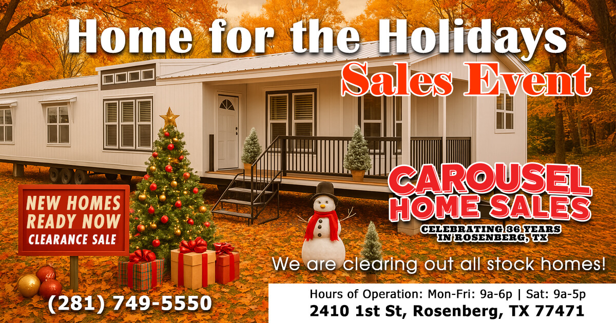 New Home Sale - October 2025 near west Houston